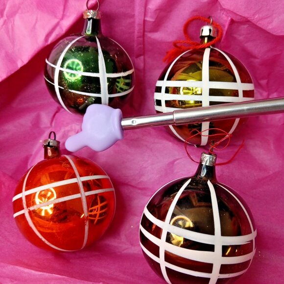 Vintage Poland Christmas Baubles 12pcs Set With Box Nice Set! - Picture 5 of 16